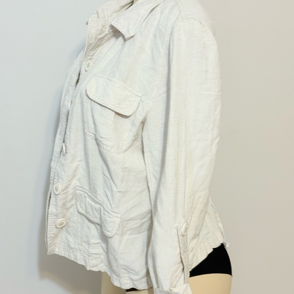 Linen button up jacket - Picture 7 of 9